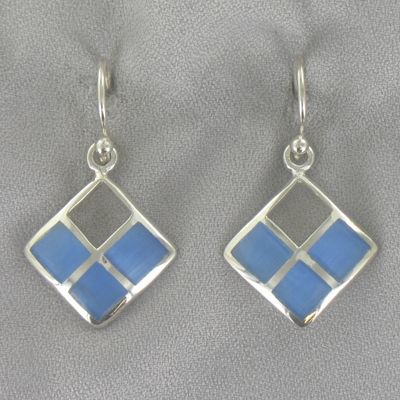 Lapis Square Earrings
