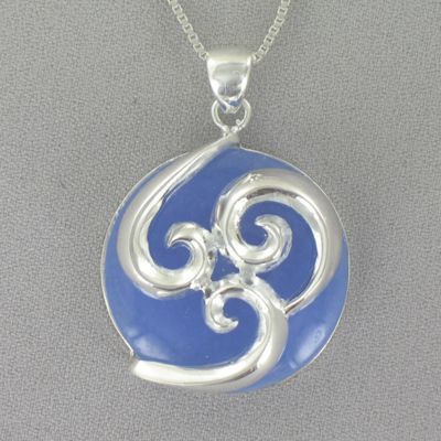 Jade Circle Scroll Pendant