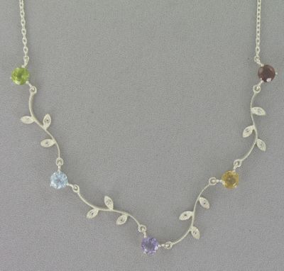 Vine Gemstone Necklace