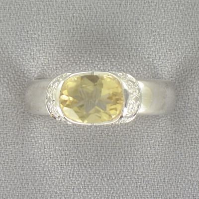Citrine Oval Band