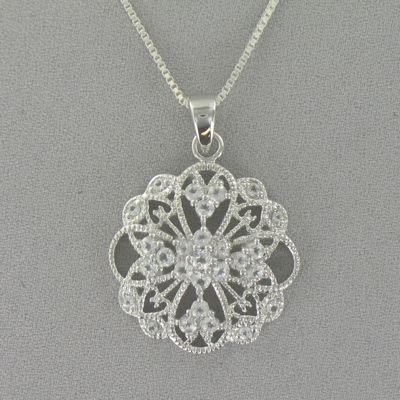 White Topaz Pendant