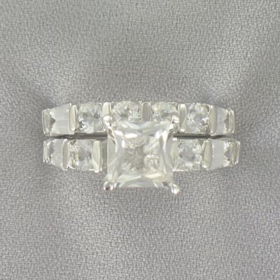 White Topaz Bridal Set
