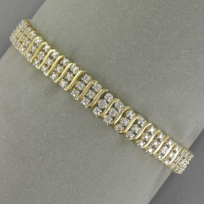 Double Row Diamond Bracelet