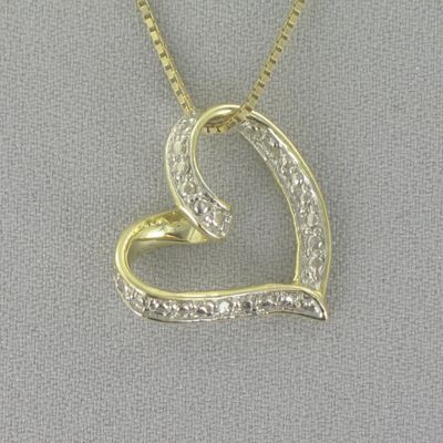 Diamond Heart Pendant C