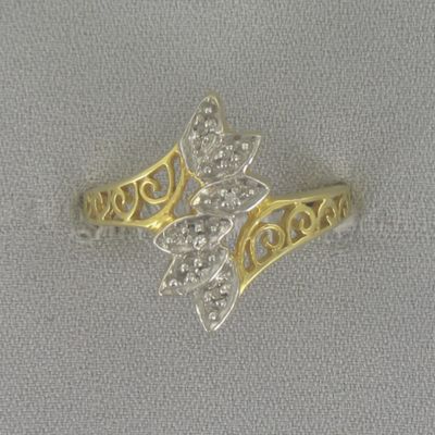 Diamond Bypass Ring
