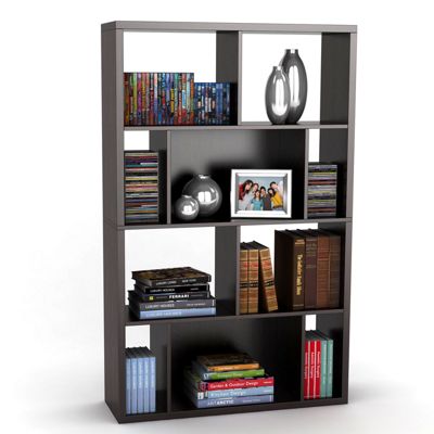 Monaco Bookcase And Display Case In Espresso