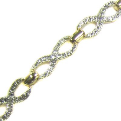 Infinity Bracelet With Diamond Accents