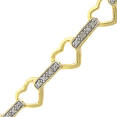 Heart Bracelet With Diamond Accents