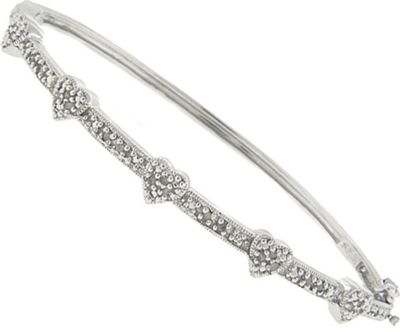 Diamond Heart Bangle