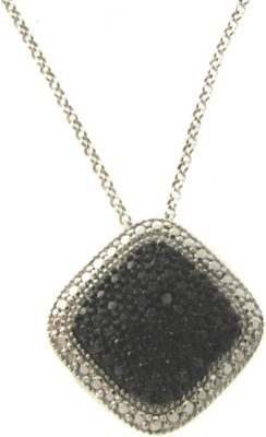 Black Diamond Rectangle Pendant