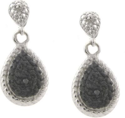 Blac Diamond Teardrop Earrings