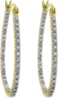 Diamond Hoop Earrings