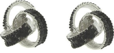 Black Diamond Knot Earrings