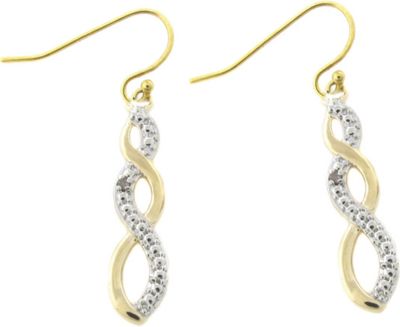 Twist Earrings With Diamonds