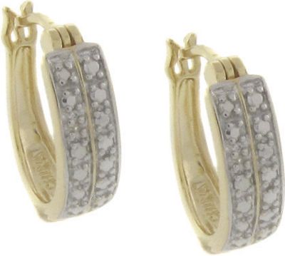 Diamond Accent Hoops Z