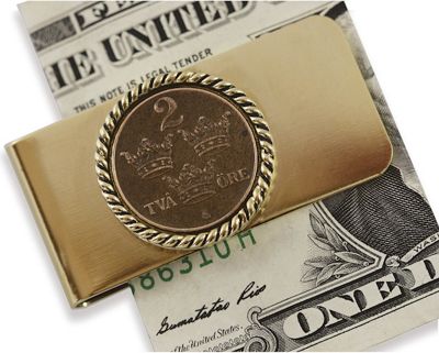 Swedish Coin Ore Crown Moneyclip