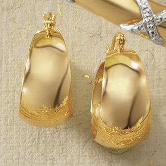 mini wide hoop earrings