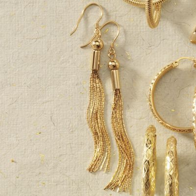 tassel wire earrings