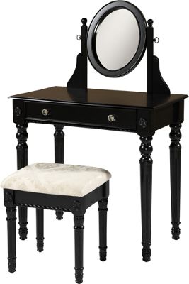 Black Lorraine Vanity Set