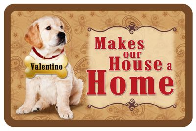 personalized house a home mat