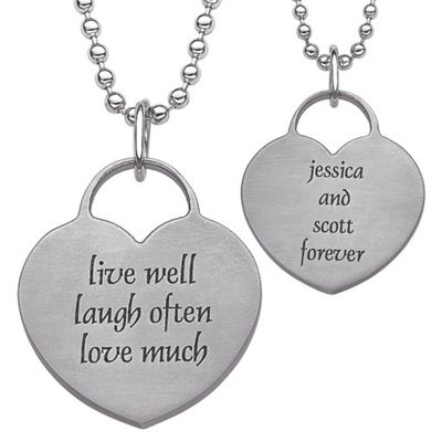 personalized live laugh love family pendant