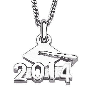 sterling silver 2014 graduate pendant