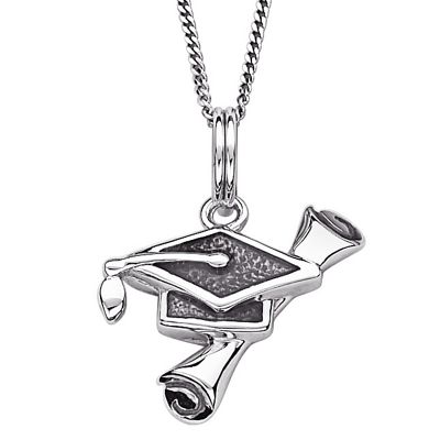 diploma cap graduate pendant