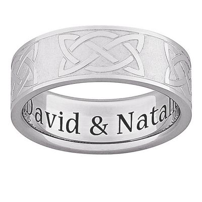 stainless steel celtic knot band