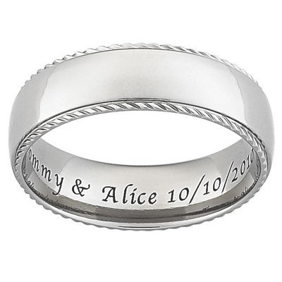 titanium braided edge message band