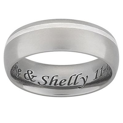 6mm titanium message band