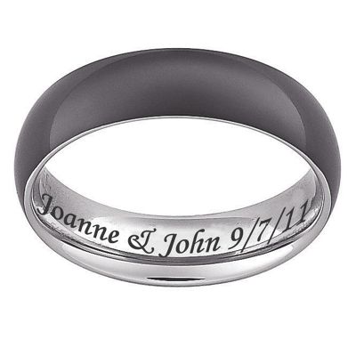 black titanium message band 2