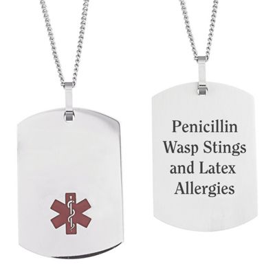medical alert dog tag