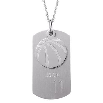 personalized sports dog tag