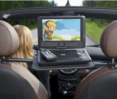 9 inch swivel screen portable dvd player vehicle mount