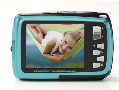 14mp front back view waterproof camera by polaroid
