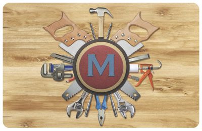 Personalized Handyman Monogram Mat