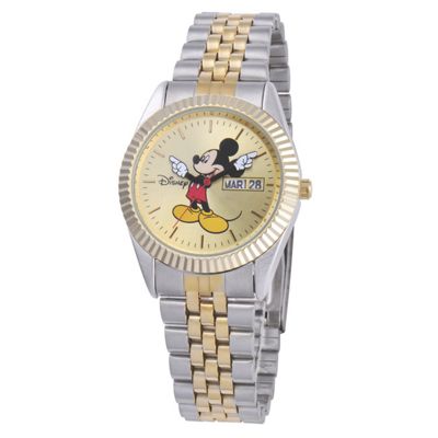 two tone personalized mickey or minnie watch