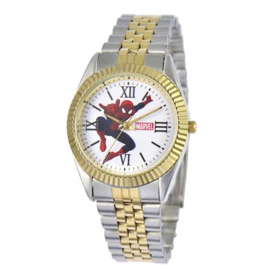 two tone personalized spiderman watch