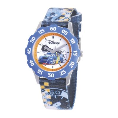 personalized disney cars blue watch