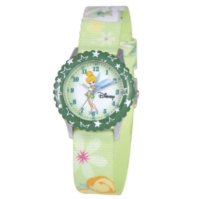 personalized green disney tinkerbell watch