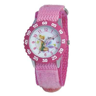 personalized hot pink disney tinkerbell watch