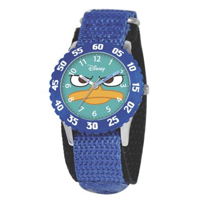personalized blue personalized phineas ferb watch