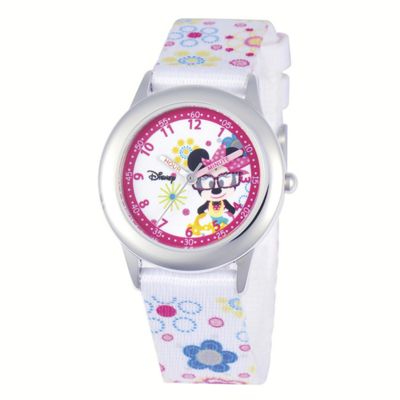 personalized white disney minnie watch