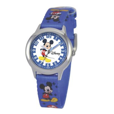 personalized blue disney mickey watch