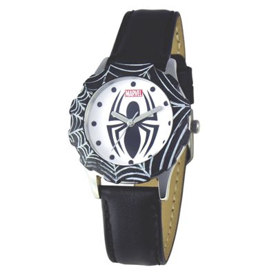 personalized leather strap marvel spiderman watch