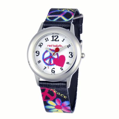personalized heart peace sign watch