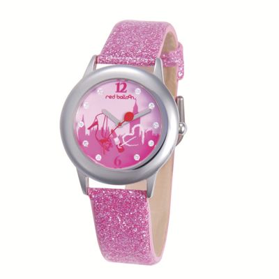 personalized pink sparkle watch