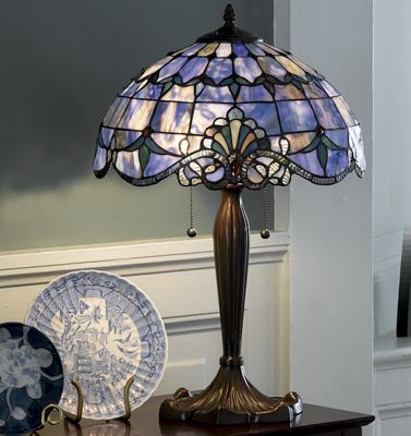 Shades of Beauty Multicolored Stained Glass Lamp