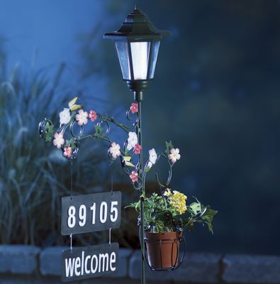 Personalized Solar Address Lantern