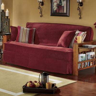 3 Piece Skirted Futon Cover Set